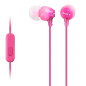 AURICULAR SONY EX-15AP (BOTON) ROSA CON MICRO