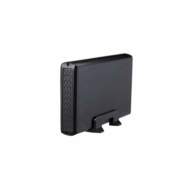 TooQ - Carcasa aluminio de HDD TQE-3509B - 3.5" - SATA3 - USB 2.0 - Negra