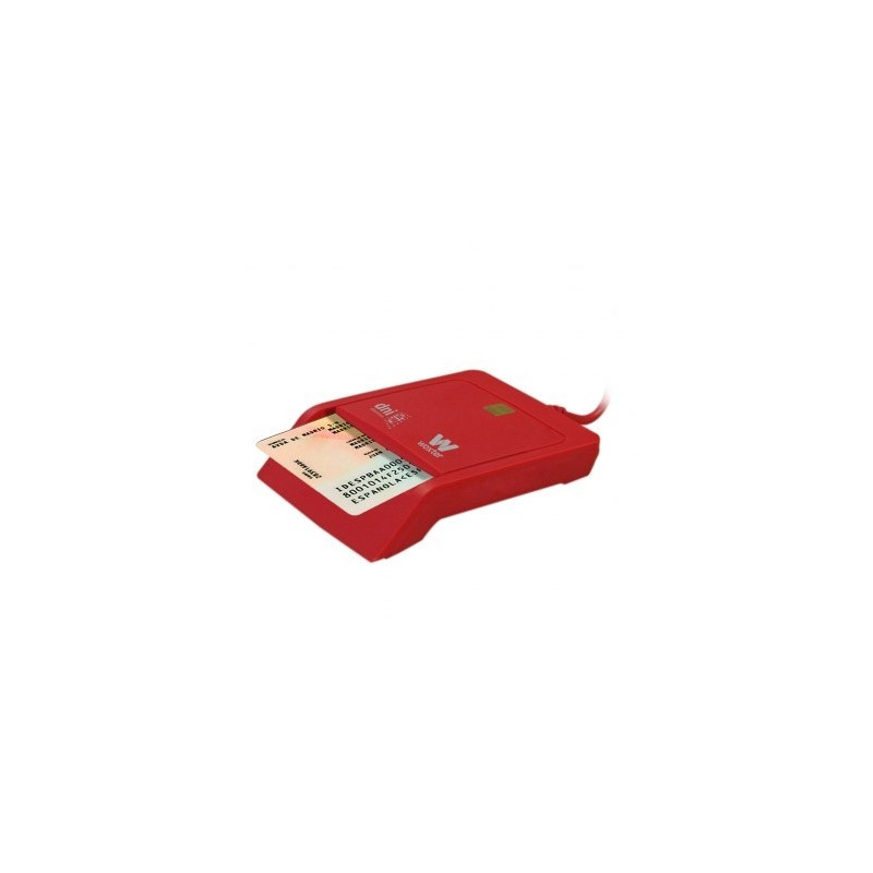 LECTOR TARJETA CHIP DNIE USB WOXTER ROJO TR3.0