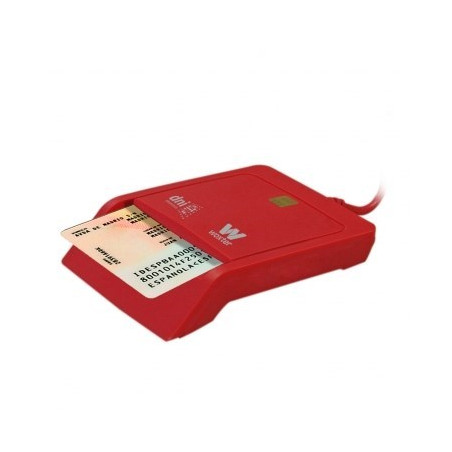 LECTOR TARJETA CHIP DNIE USB WOXTER ROJO TR3.0