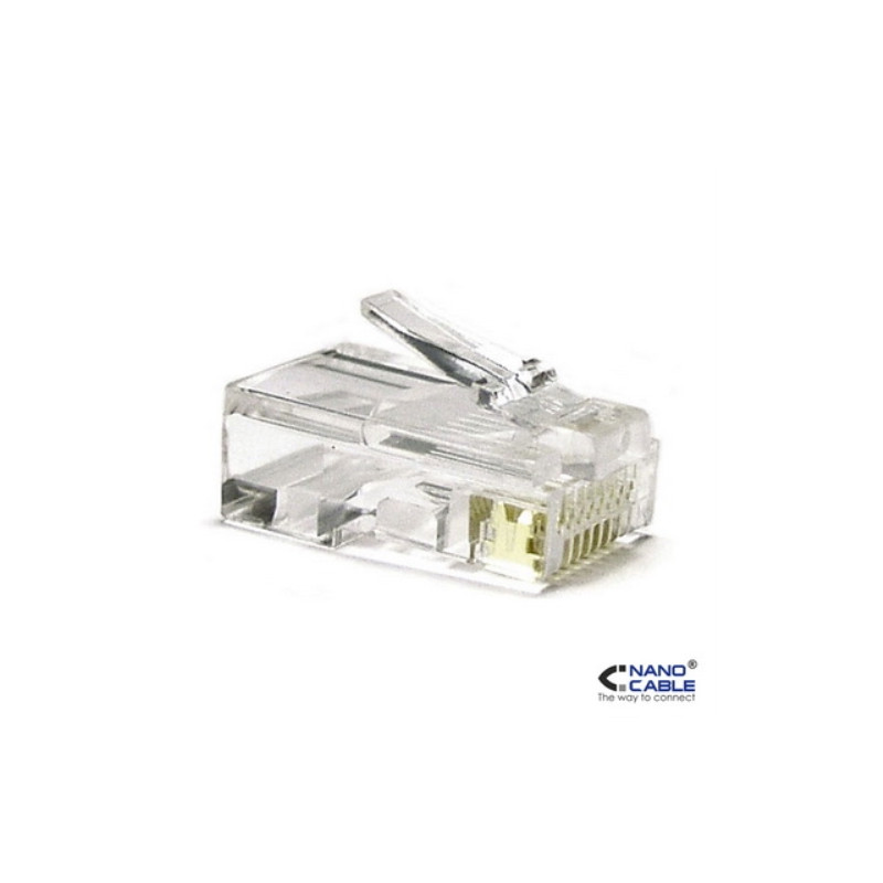 Nanocable - Bolsa 10 conectores RJ45 CAT.6 con guía