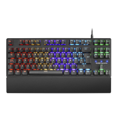 TECLADO MARS MKXTKLBES 5 LED MECANICO SW ROJO RGB