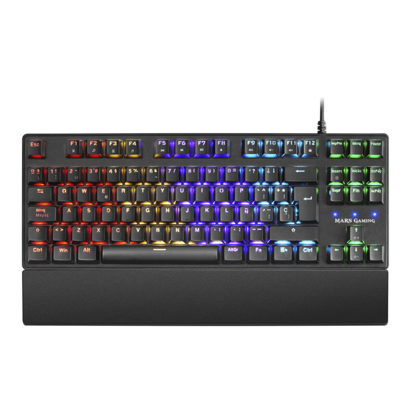 TECLADO MARS MKXTKLBES 5 LED MECANICO SW ROJO RGB