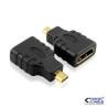 Nanocable - Adaptador HDMI a Micro HDMI A/H - D/M hembra-macho negro