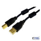 Nanocable - Cable USB 2.0 Impresora con ferrita A/M-B/M negro 5m