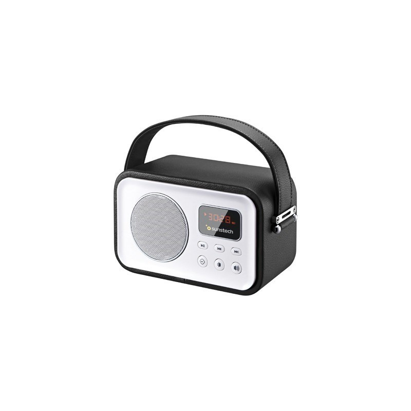 RADIO PORTATIL SUNSTECH FM MADERA BT - LECTOR