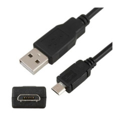 Equip - Cable USB 2.0 a MicroUSB - USB/A a USB/Micro/B - 1,8m - Negro