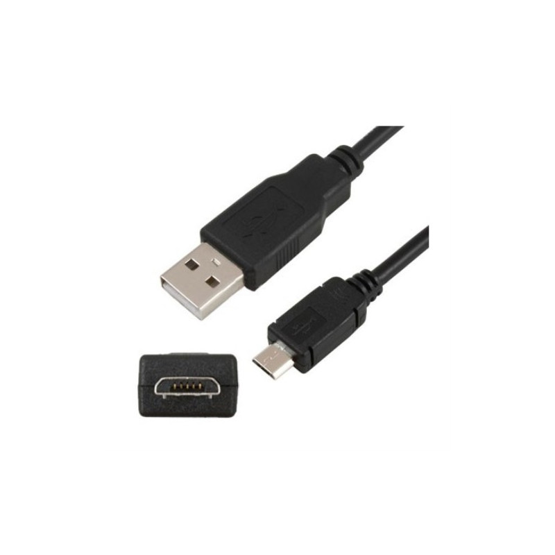 Equip - Cable USB 2.0 a MicroUSB - USB/A a USB/Micro/B - 1,8m - Negro