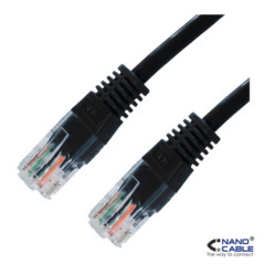 Nanocable - Cable de red latiguillo UTP CAT.5e de 3m - color Negro