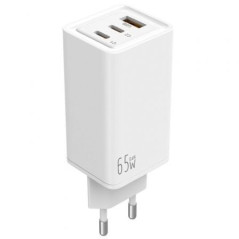 CARGADOR USB LEOTEC 65W BLANCO USB-C - PD