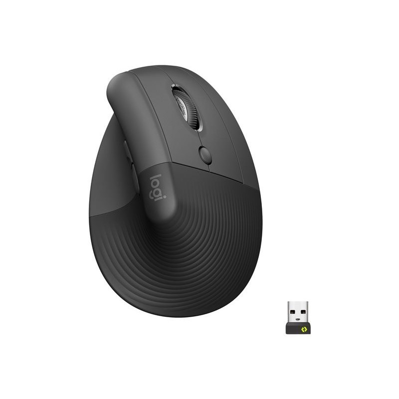 RATON VERTICAL LOGITECH LIFT ERGONOMIC MOUSE NEGRO