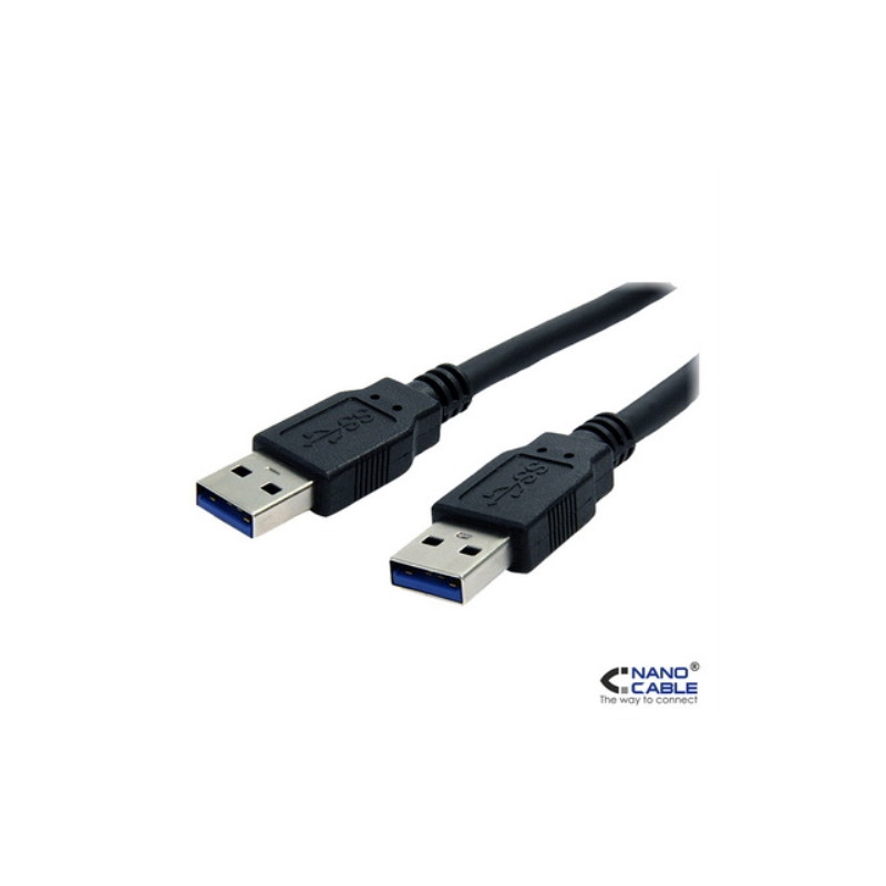 Nanocable - Cable USB 3.0 de 2,0m A/M - A/M negro