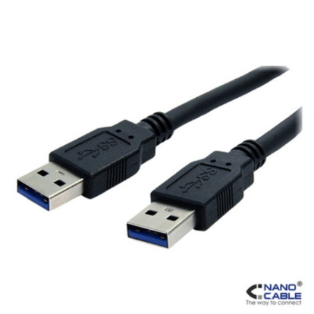 Nanocable - Cable USB 3.0 de 2,0m A/M - A/M negro