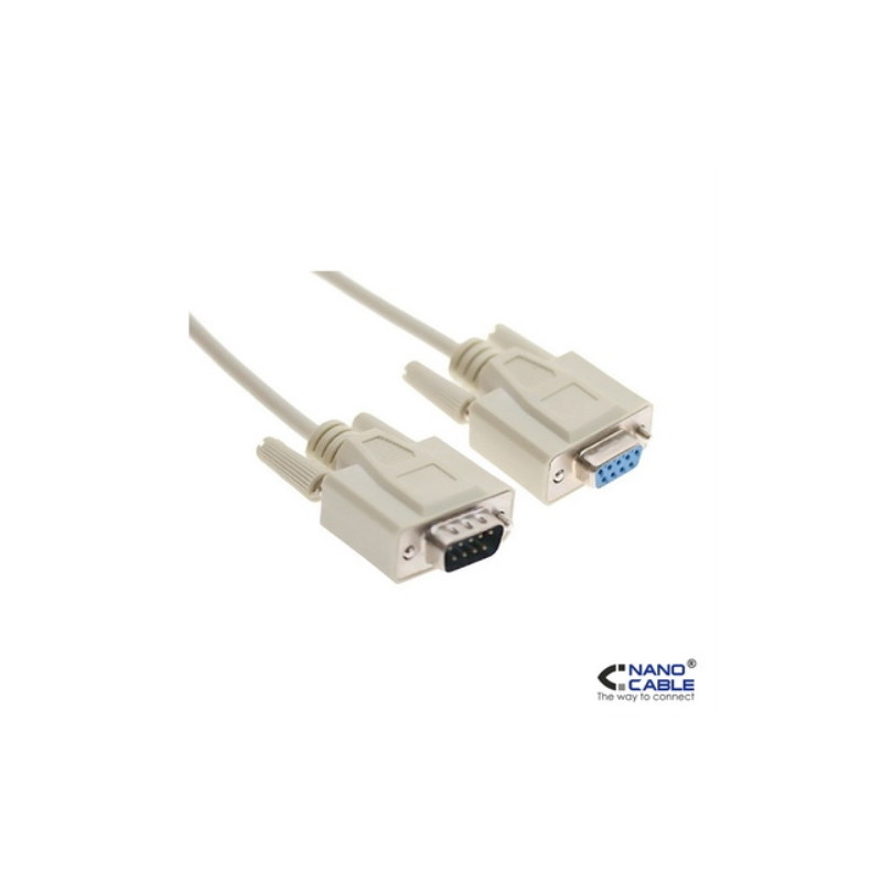 Nanocable - Cable Serie Null Modem DB9M/H - DB9/H 3,0m