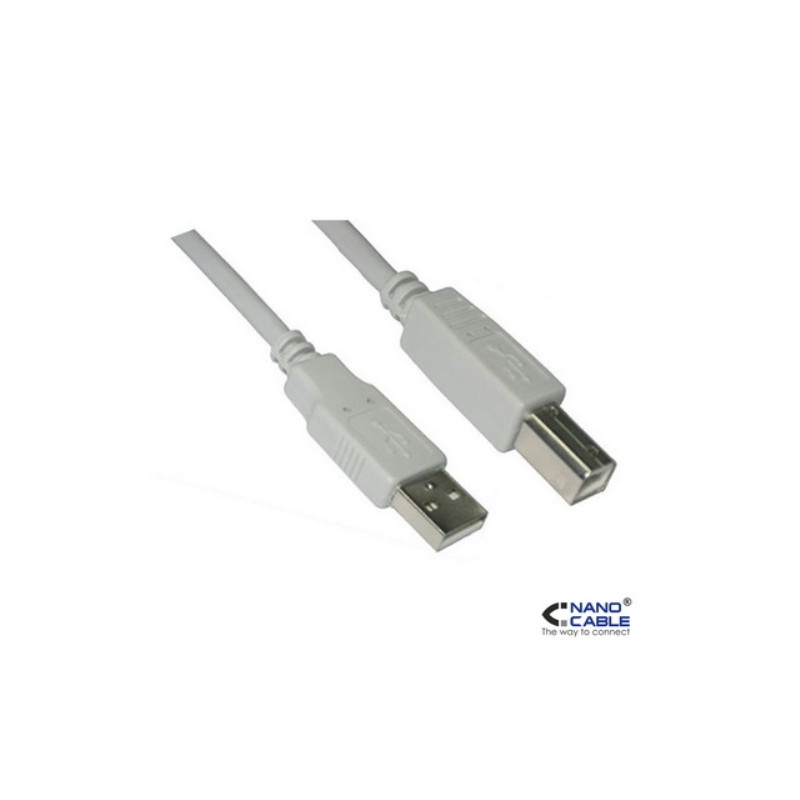 Nanocable - Cable USB 2.0 para impresora de 1,8m conexión A/M-B/M