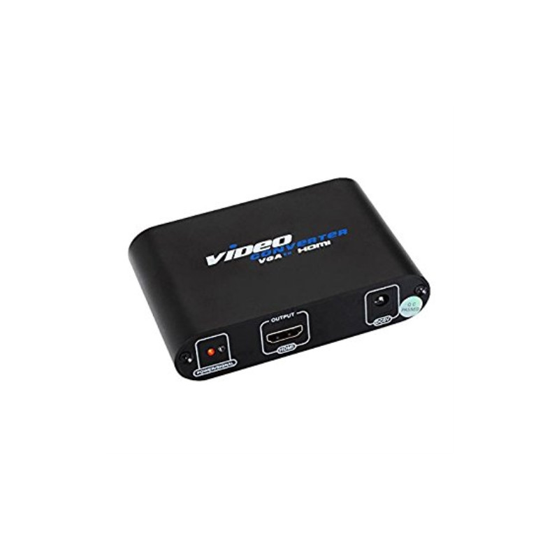 Nanocable - Adaptador SVGA/M+Audio a HDMI/H con alimentacion negro