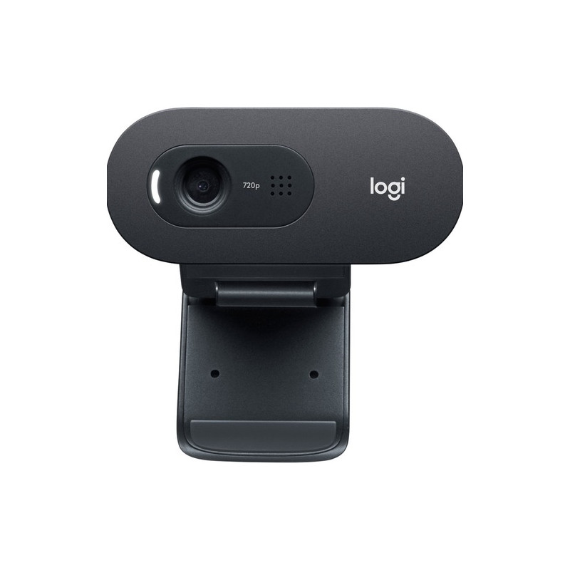 Logitech - Webcam C505e - 1280x720 - 30 fps - USB Tipo A - Foco Estático - Pantalla Panorámica - Micrófono