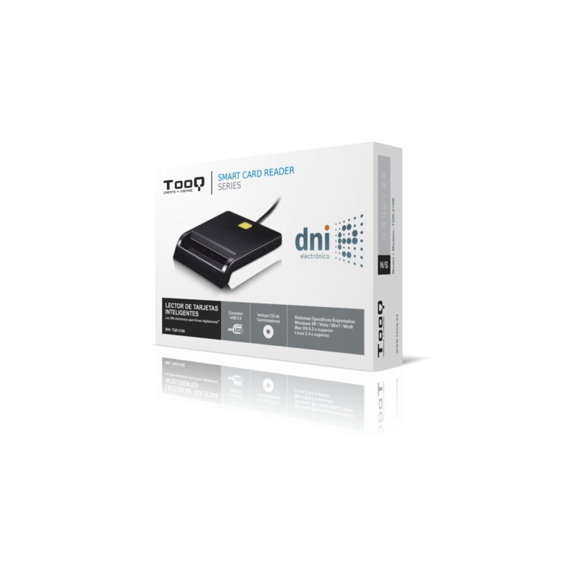 Tooq - Lector de tarjetas inteligentes externo + DNI-e USB 2.0