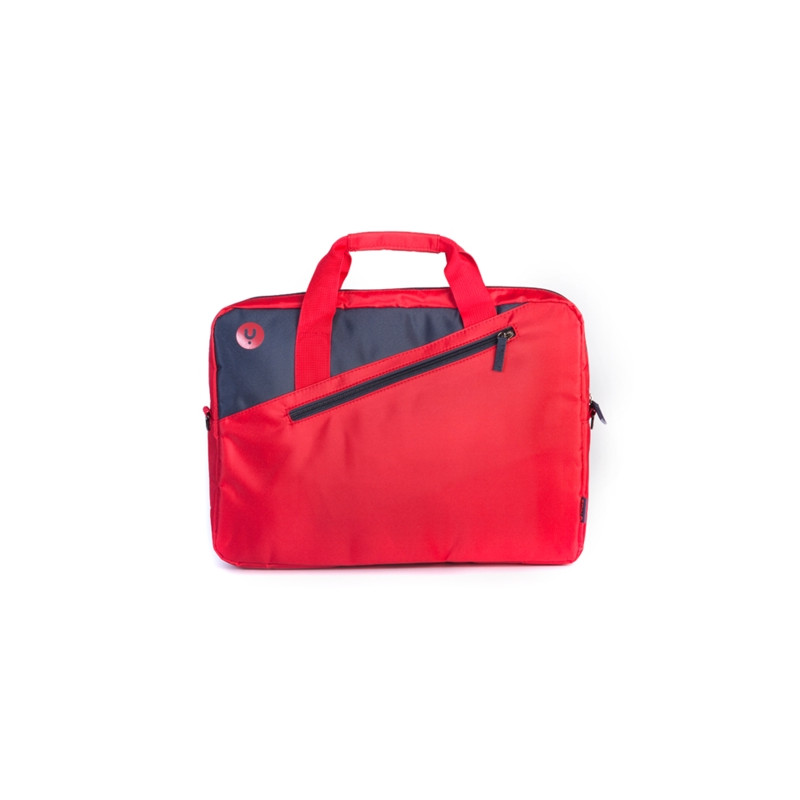 NGS Monray - Maletin Portatil Ginger Red - Hasta 15.6" - Acolchado - Bolsillo exterior - Rojo