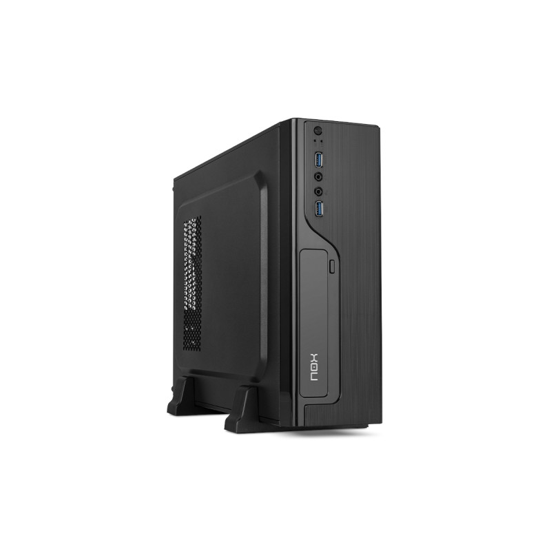 Nox LITE070 - Caja sobremesa microATX - 2 x USB 3.0 - HD Audio - Fuente 500W - 425x110x310 - Negra