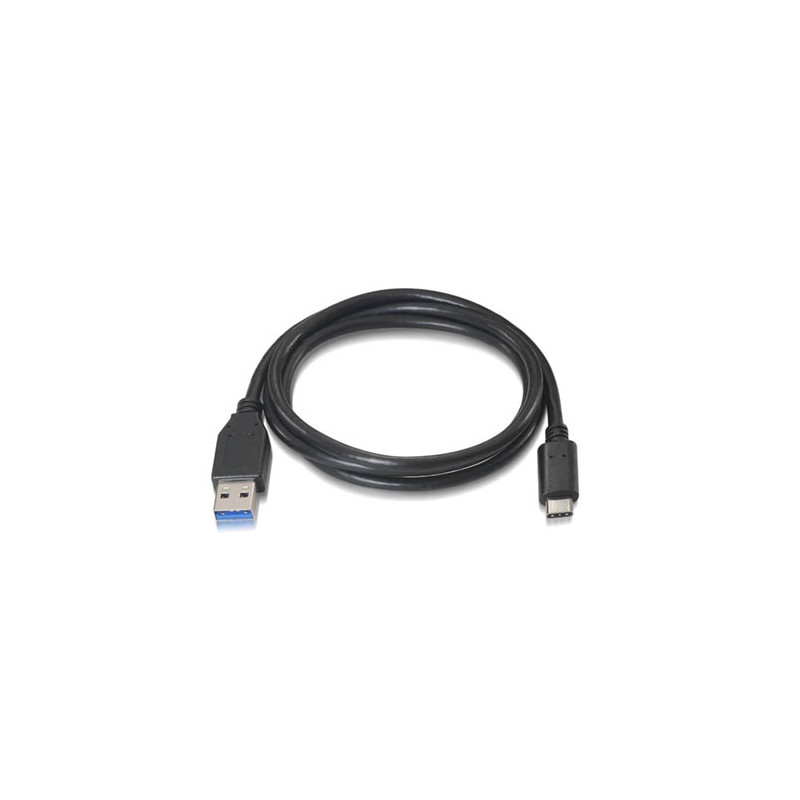 Nanocable - Cable USB 3.1 Gen2 10Gbps 3A USB-C/M-A/M 1M Negro