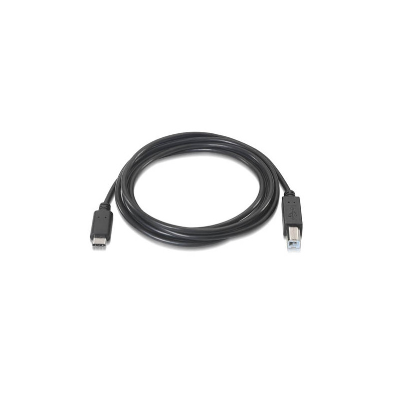 Nanocable - Cable USB 2.0 Impresora 3A USB-C/M-B/M 1M Negro