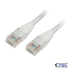 Nanocable - Cable de red latiguillo UTP CAT.5e de 1m - color Blanco