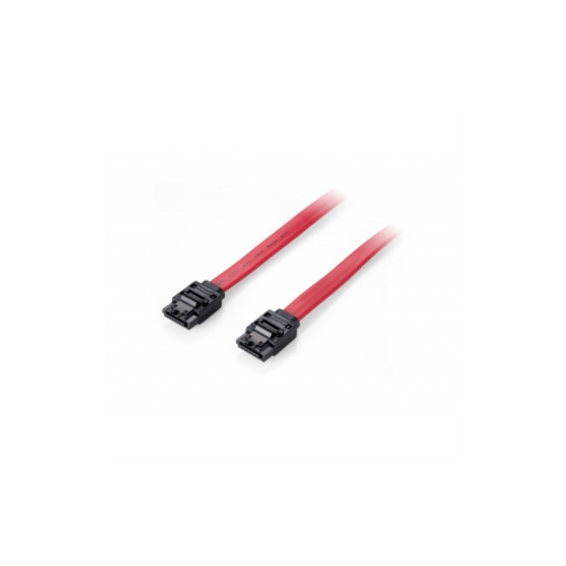 Equip - Cable SATA III - Con clip de seguridad - 0,5m - Rojo