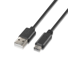 Nanocable - Cable USB 2.0 3A Tipo USB-C/M-A/M 2M Negro