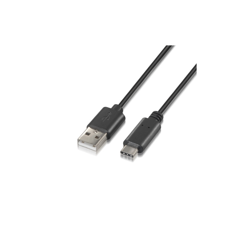 Nanocable - Cable USB 2.0 3A Tipo USB-C/M-A/M 2M Negro