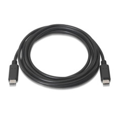 Nanocable - Cable USB 2.0 3A USB-C/M-USB-C/M 1M Negro