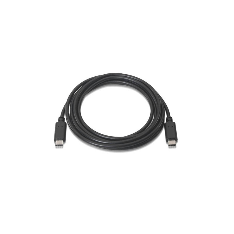 Nanocable - Cable USB 2.0 3A USB-C/M-USB-C/M 1M Negro