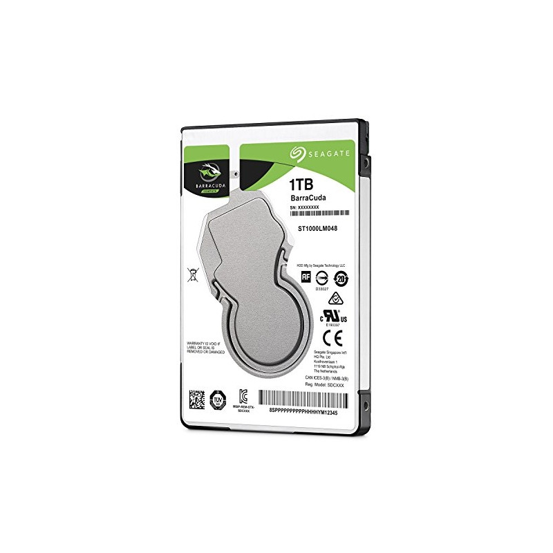 Seagate Guardian BarraCuda ST1000LM048 - disco duro - 1 TB - SATA 6Gb/s - 2.5" - 5400 rpm - búfer: 128 MB