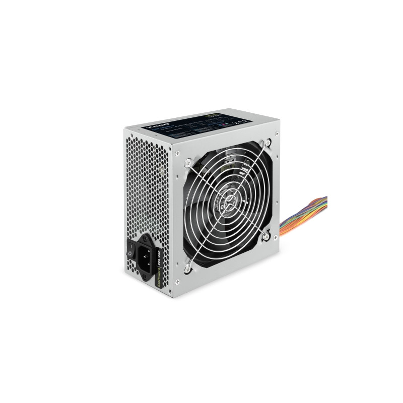 Tooq - Fuente Alimentacion  EcoPower II - 500W - Formato ATX - PFC Activo - 3 SATA - OEM - Sin cable