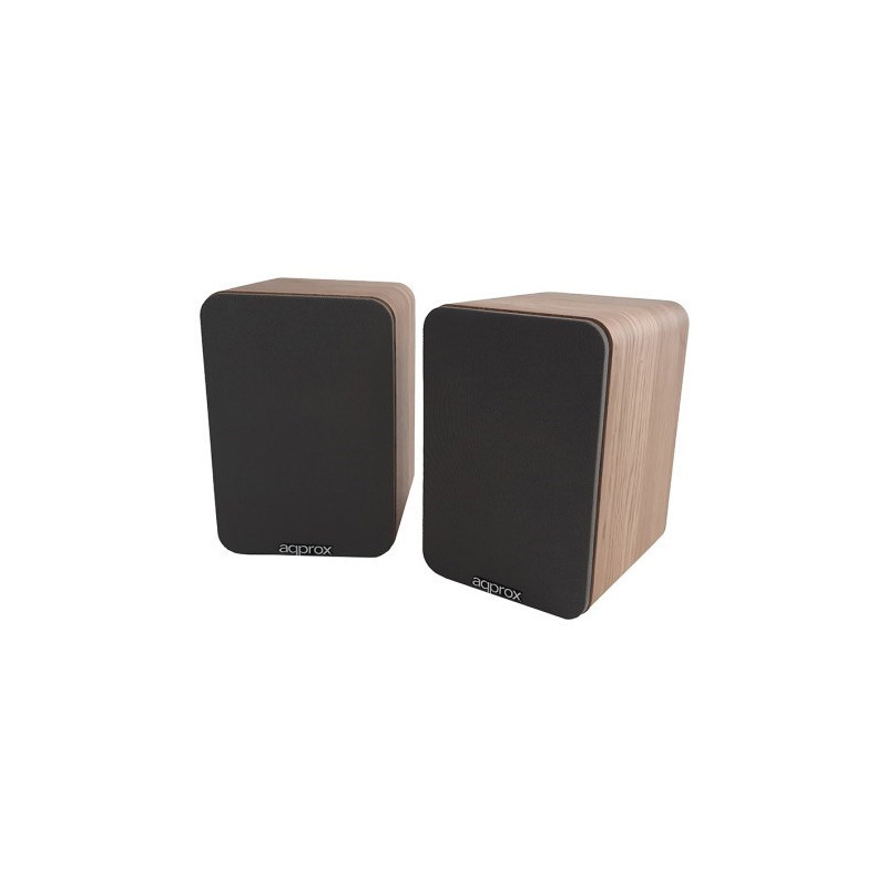 ALTAVOCES APPROX 30W MADERA AUTOAMPLIFICADOS