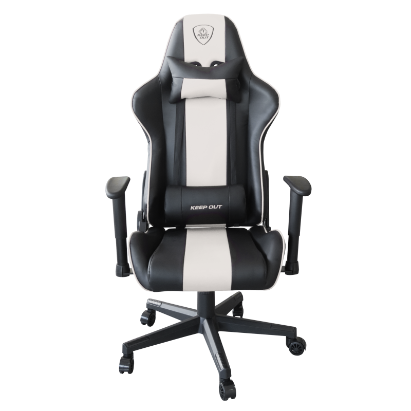 SILLA GAMER KEEP OUT XSPRO RACING BLANCA