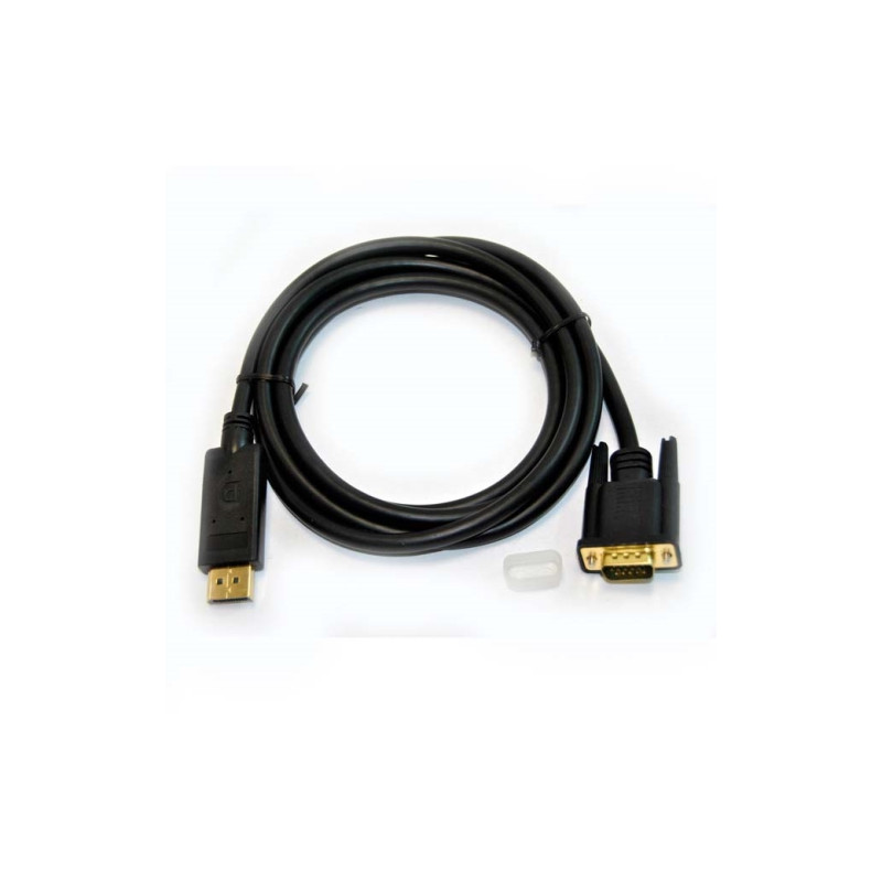 OEM - Cable Displayport/M a VGA/M - 5 metros - 1080p - Negro