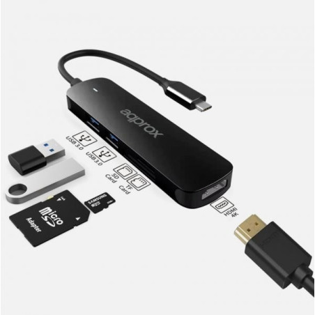 HUB USB C APPROX 5 EN 1