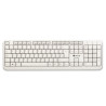 NGS - Teclado Spike - 105 Teclas - Multimedia - Membrana - Color Blanco