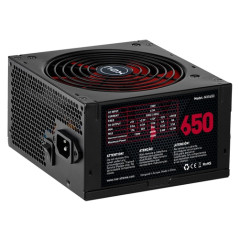 NOX NX 650W - Fuente de alimentación con PFC activo - 650W - 140 mm silencioso