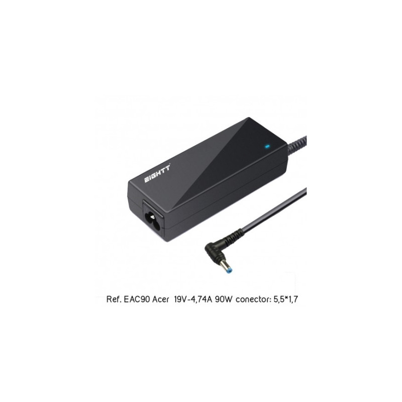 Eightt - Cargador Específico Compatible con ACER 19V-4,74A 90W 5,5*1,7