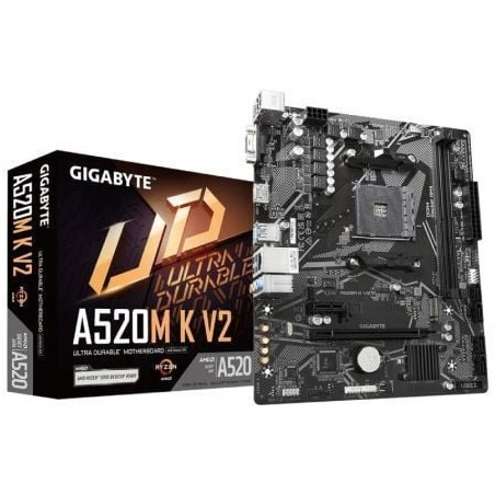 PLACA BASE GIGABYTE A520M K V2 SOCKET AM4- MICRO ATX