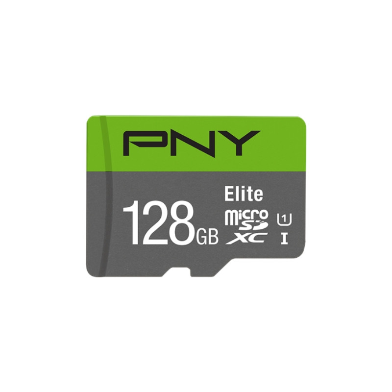 PNY - Tarjeta MicroSD 128GB + Adaptador - Clase 10 - Performance Plus