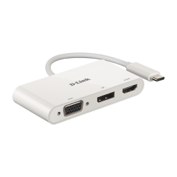 ADAPTADOR D-LINK USB-C MACHO A VGA-DP-HDMI