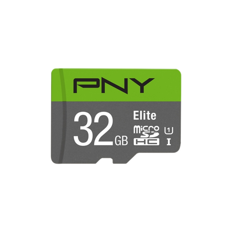 PNY MicroSD 32GB Elite / Clase 10 / Lectura 100 Mb/s + adaptador SD