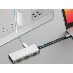 HUB CONCEPTRONIC USB-C 3.2 GEN 2, 7P, PD 100W