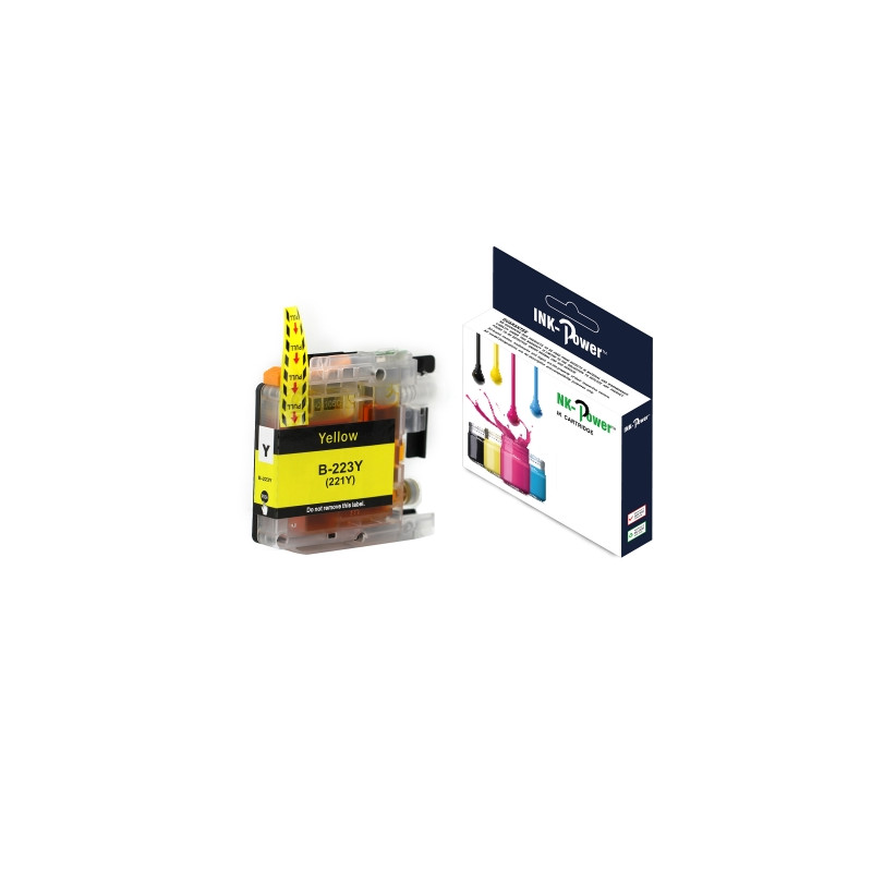 INK-POWER CARTUCHO COMP. BROTHER LC223Y AMARILLO  9 ML