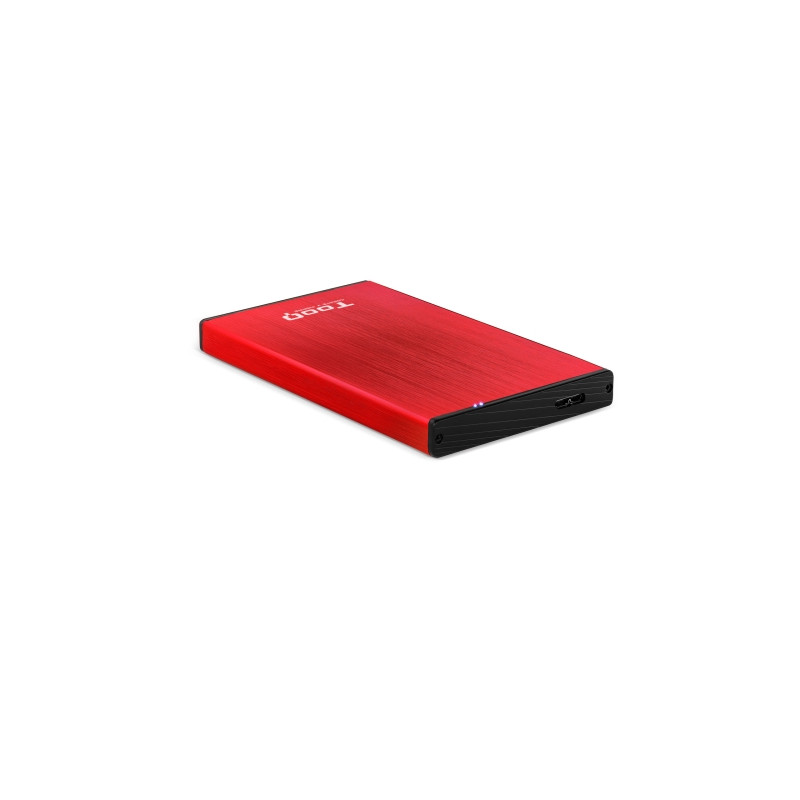 TooQ - Caja Externa TooQ TQE-2527R - 2,5" - 9,5 mm - SATA USB 3.0/3.1 - GEN1 - Roja