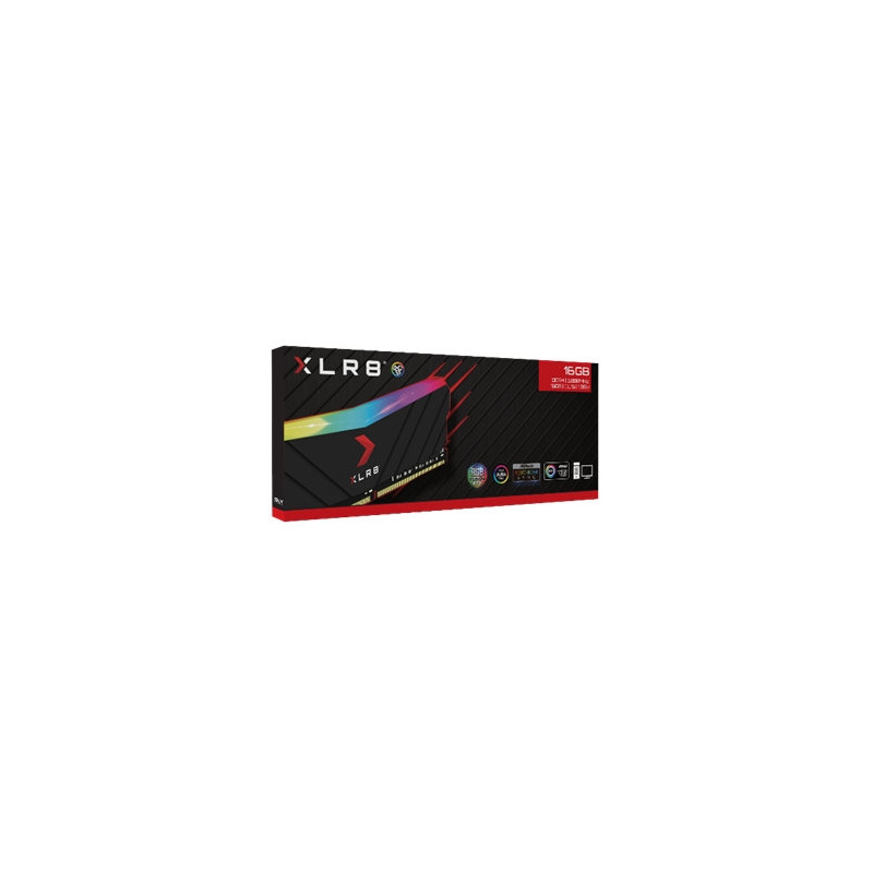 PNY XLR8 Gaming EPIC-X RGB DDR4 - 16GB 3200 MHz - PC4-25600 - CL16 -  1.35V - 10 años garantía