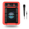 NGS - Altavoz Roller Lingo - Bluetooth/TWS - 20W - Micro SD - USB - AUX - 5" - Pantalla LED - Rojo